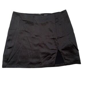 Altar'd State Black Mini Skirt Women's XL‎ Slit Micro Party Cocktail Whimsigoth